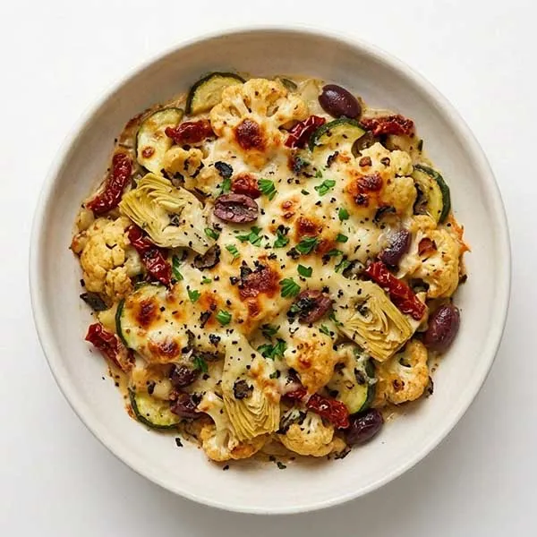 Italian truffle vegetable bake casserole